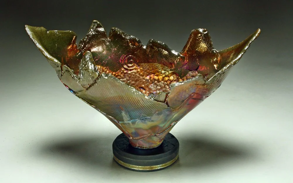 Raku Vortex 3 — Raku Pottery by Steven Forbes-deSoule